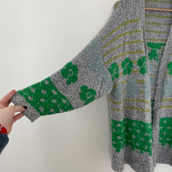 Natural Life Calla Jacquard Chunky Knit Boho Cardigan Sweater Size L/XL - Picture 6 of 6